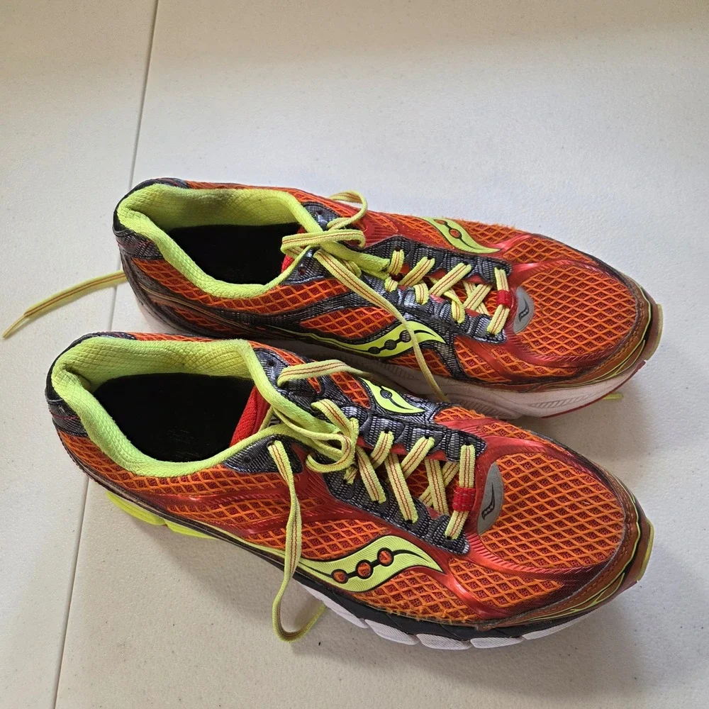 Saucony‎ Kinvara 9 Orange Yellow Men's Running Shoes Sneakers Size 9.5
